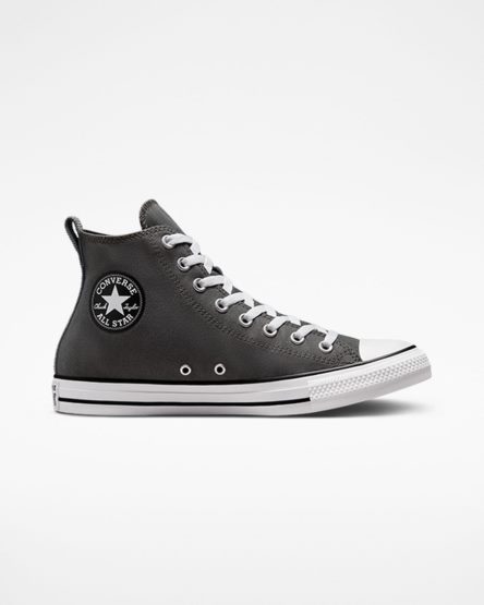 Tenisi Inalti Barbati Converse Chuck Taylor All Star Woven Twill Gri Negrii | RO JETVF620